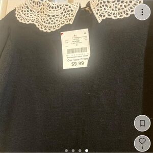 Black and White collard shirt